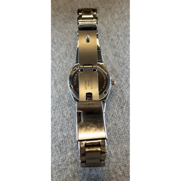 Fossil AM-4175 Pink MoP & Crystals Date Dial Stainless Steel‎ Womens 28mm Watch - Picture 8 of 14